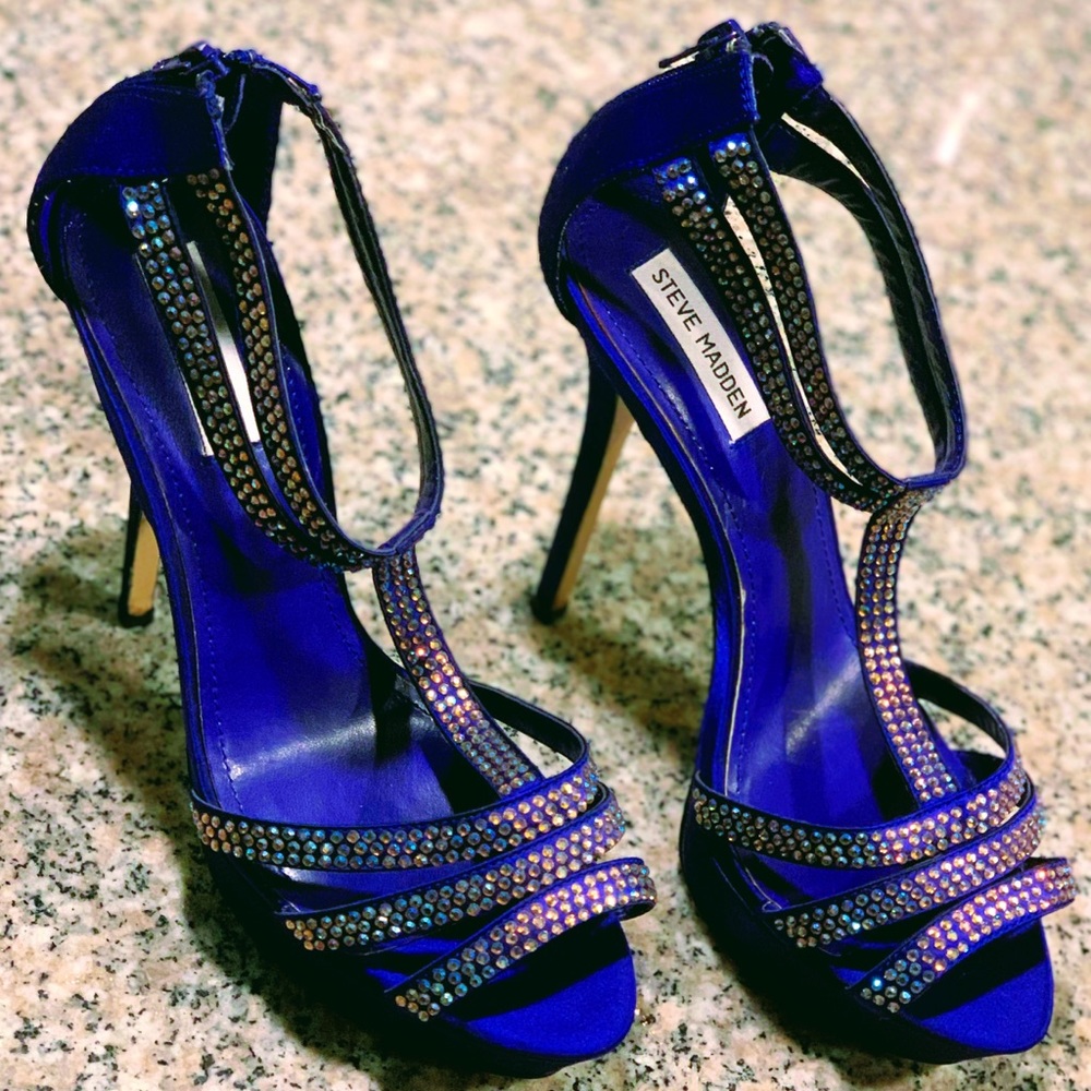 Steve Madden Blue Stillettos